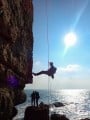 Spring sunshine and stuck cams at Cormorant Ledge, Swanage.