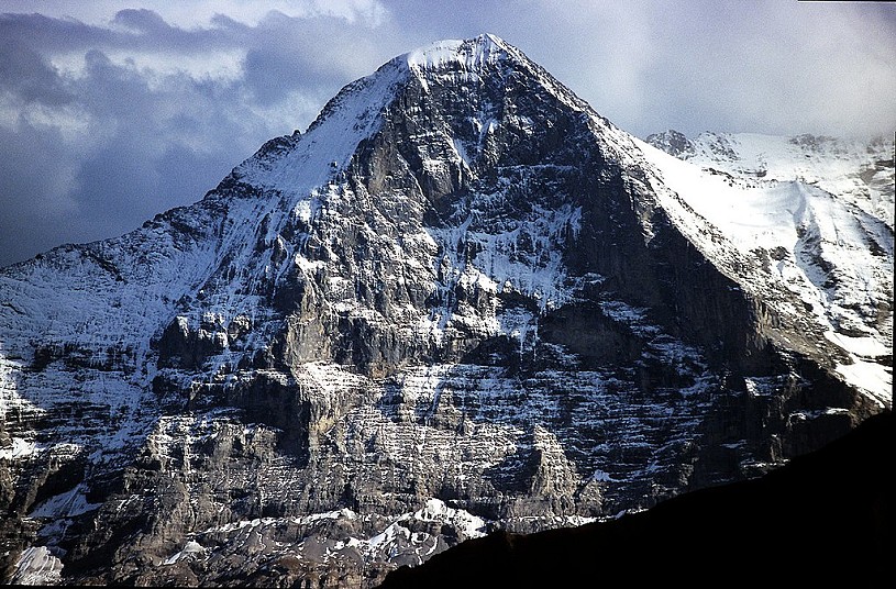 The north face of the Eiger, which Alison climbed while pregnant.  © Terra3, CC BY-SA 3.0