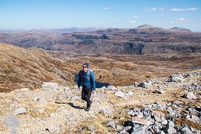Beinn Leoid from Glas Bheinn - the wild and wrinkly ground in between is a fantastic place to wander about  © Dan Bailey - UKHillwalking.com