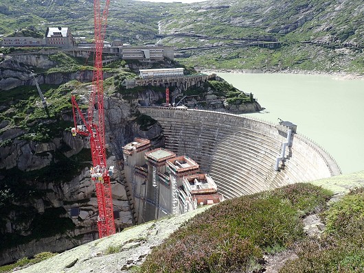 The new dam being built at the Grimsel Pass  © andy_pemberton