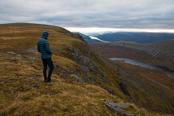Ben Alder's airy outlook over Loch a' Bhealaich Bheithe and Loch Ericht  © UKC Articles