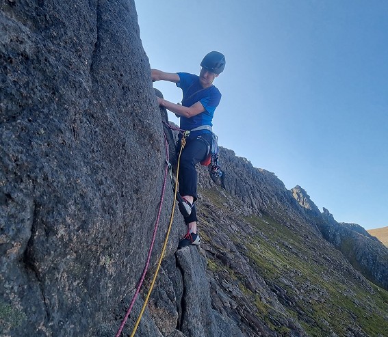 The stretch fabric, low-profile waist and trim lower leg make them perfect for climbing  © Dave Saunders