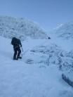 Dan starting out on easy gully