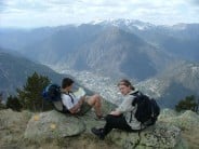 Heading to the top overlooking Andorra