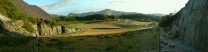 panoramic view from bus stop quarries.