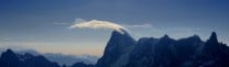Cloud forming over the Grand Jorasses