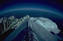 Mont Blanc peak, looking west.