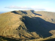 The winter coves of Dollywaggon Pike, Nethermost Pike, and Helvellyn