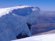 Cornice at the top of Garhyloo Gully