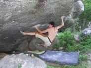 An amazing but hard 7a+ roof