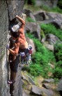 Climbing Left Unconquerable, Stanage Popular end. Summit Magazine Cover shot Issue 34.