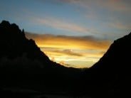 Leshaux Glacier at sunset