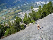 Rach following on the first peak of the Chief, Squamish